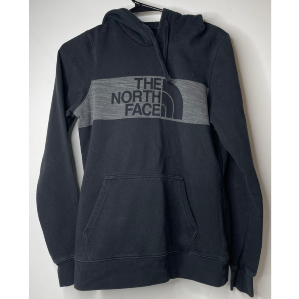 The North Face Hoodie Pullover Black/Gray Sweatshirt Women's Size Small.